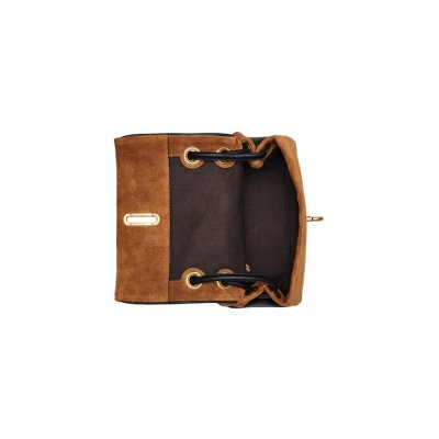 THE SUEDE MINI DUAL SHOULDER BAG